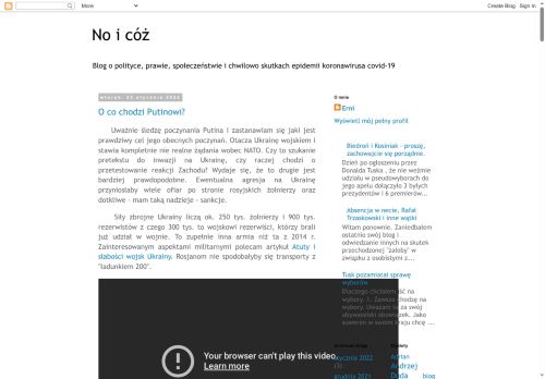 No i cóż... subiektywnie o polityce i życiu