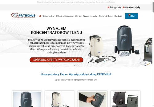 Sklep medyczny Patronus: sprzęt medyczny online, wypożyczalnia
