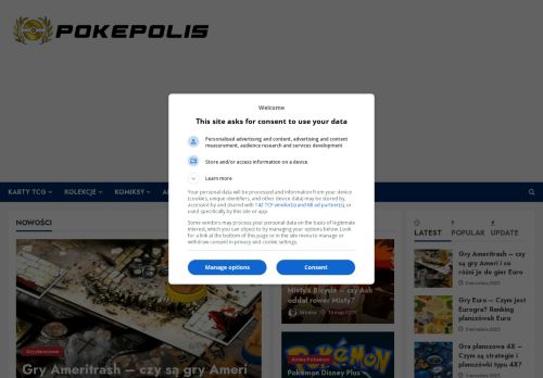 Poke Polis strona poświęcona Pokemon Tazo i innym kolekcjom