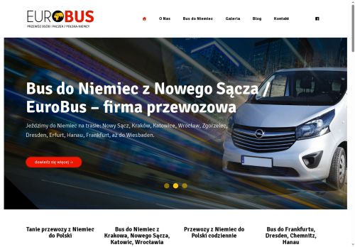 EuroBus. Przewóz osób i paczek do Niemiec