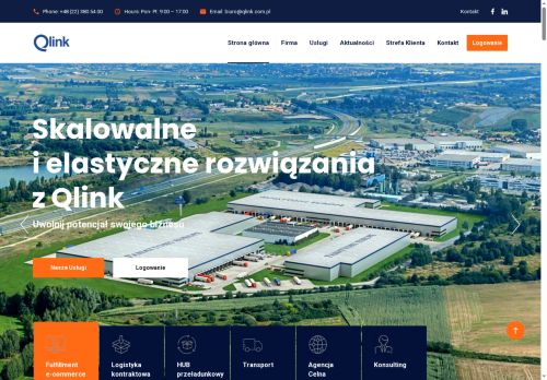 Qlink, obsługa logistyczna