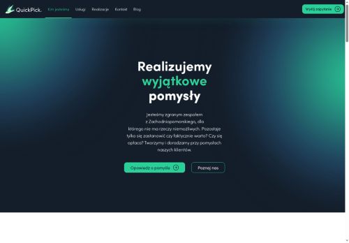 Agencja QuickPick tworzenie stron, aplikacji, sklepów online, seo