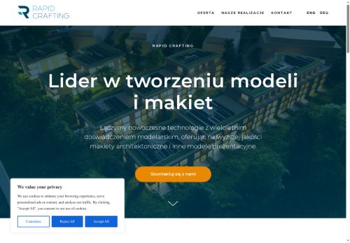 Makiety architektoniczne i modele 3D Rapid Crafting