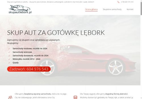 Skup aut Lębork : Skup aut za gotówkę