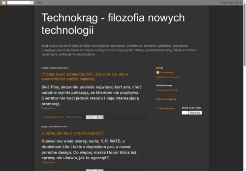 Technokrąg - filozofia nowych technologii