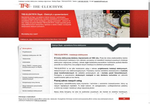 TRE ELEKTRYK instalacje elektryczne, fotowoltaika, kompensacja mocy