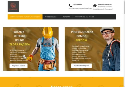 Złota rączka, serwis techniczny.