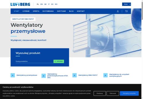 Luftberg wentylatory przemysłowe