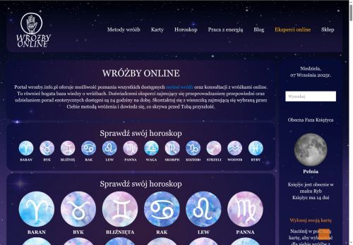 Wróżby online, darmowe przepowiednie, postaw tarota i wykonaj wróżbę