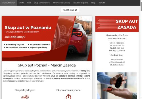 Zasada Skup aut Poznań