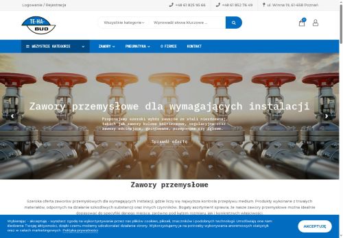 Zawory i inne części do instalacji i maszyn