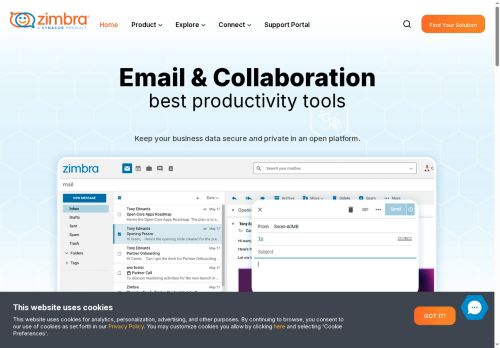 Zimbra Technologia Współpracy Online
